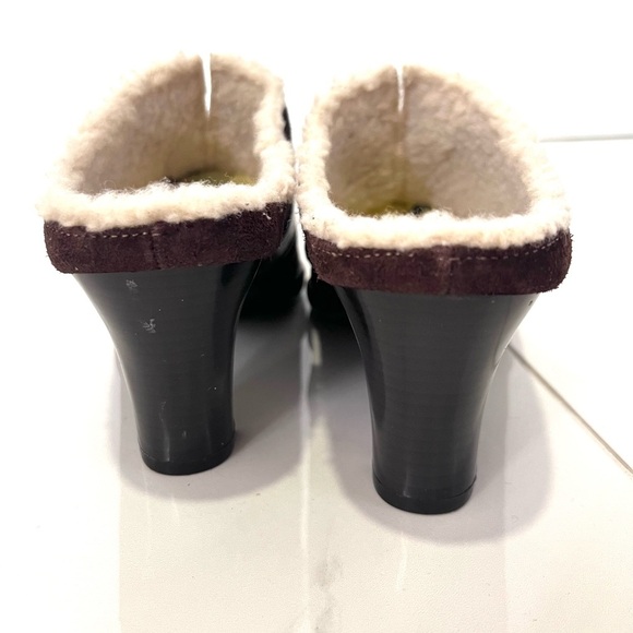 AEROSOLES Women's Dark Brown Heeled Mules 9M - Picture 6 of 6